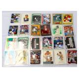 Lot of 24 1 grain silver bars on sports cards