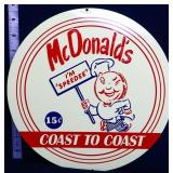 Round metal McDonald