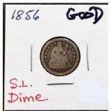 1856 seated liberty dime
