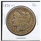 1878 Carson City Morgan silver dollar