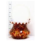 Fenton murrhina autumn orange basket