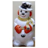 Vintage 31in snowman blow mold see pics NO SHIP