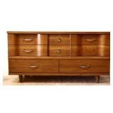 MCM 3 over 2 drawer dresser see photos