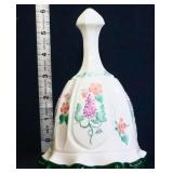Fenton milk glass bell w/ flowers