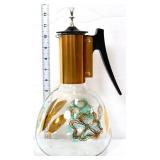 MCM Colony carafe w/ gold leaf patterns