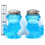 Pair vntg blue bird salt/pepper shakers