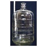 Vintage clear glass water bottle