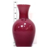 Art glass 7in amethyst cased vase