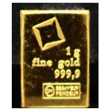 1 gram gold piece