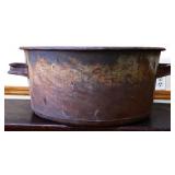 Vntg metal 25.5in kettle pot