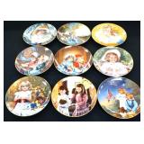 Lot of 9 Reco collector plates