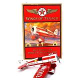 Die cast Wings of Texaco 1930 Model R plane in box