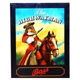 Metal 39x52 The Highwayman Bass sign NO SHIP