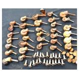 Lot of vintage furniture wheels