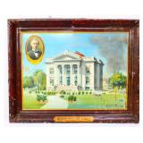 Vntg metal 28.5x22.5 Modern Maccabee Temple sign