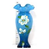 Fenton twilight blue Connoisseur Collection vase