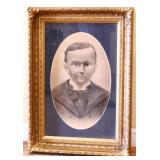 Vntg framed 17x24 boy portrait NO SHIPPING