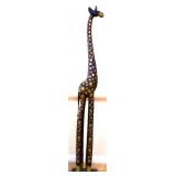 74.5in figural giraffe statue NO SHIPPING
