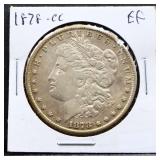 1878 Carson City Morgan silver dollar