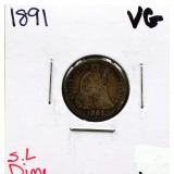 1891 seated liberty dime