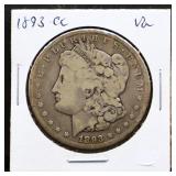 1893 Carson City Morgan silver dollar