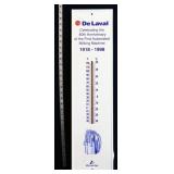 Vntg metal 7.25x28 DeLaval adv therometer