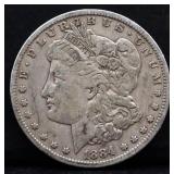 1884O Morgan silver dollar