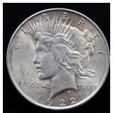 1922 peace dollar