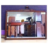Vintage mahogany hanging mirror