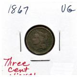 1867 3 cent nickel
