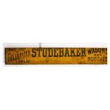 Vntg wood 36x6 Studebaker Wagons & Buggies sign