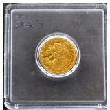1908 Indian head $2.5 gold coin
