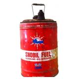 Vntg 6gal Snobil Fuel Gas/Oil can see pics