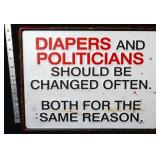 Metal Diapers & Politicians sign