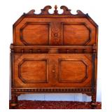 1920s twin bed w/ wood rails