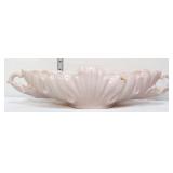 Vntg Jeanette pink milk glass centerpiece bowl