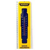 Vntg metal 7.25x26.5 Monroe Shock Absorbers therm