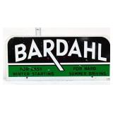 Vntg metal 14x6 Bardahl rack topper sign