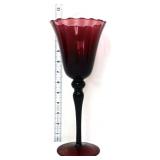 Amethyst glass 12in brandy sniffer