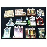Lot of 12 Shelias Collectibles house shelf sitters