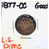 1877 Carson City seated liberty dime