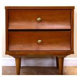 MCM 2 drawer nightstand