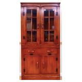 Vintage farmhouse corner cabinet