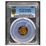 Slabbed 1852 $1 gold coin