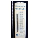 Vntg metal 8x23.5 ICI The Big Line thermometer