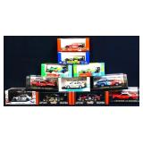 Lot of 11 die cast race cars in org boxes