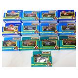 Lot of 13 toy race cars in org packages