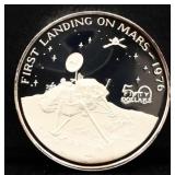 1oz Marshall Islands Mars Landing silver proof