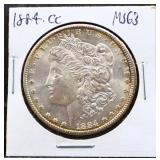 1884 Carson City Morgan silver dollar