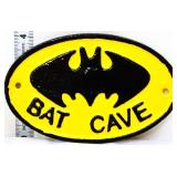 Cast iron 6.25x4 Bat Cave plaque